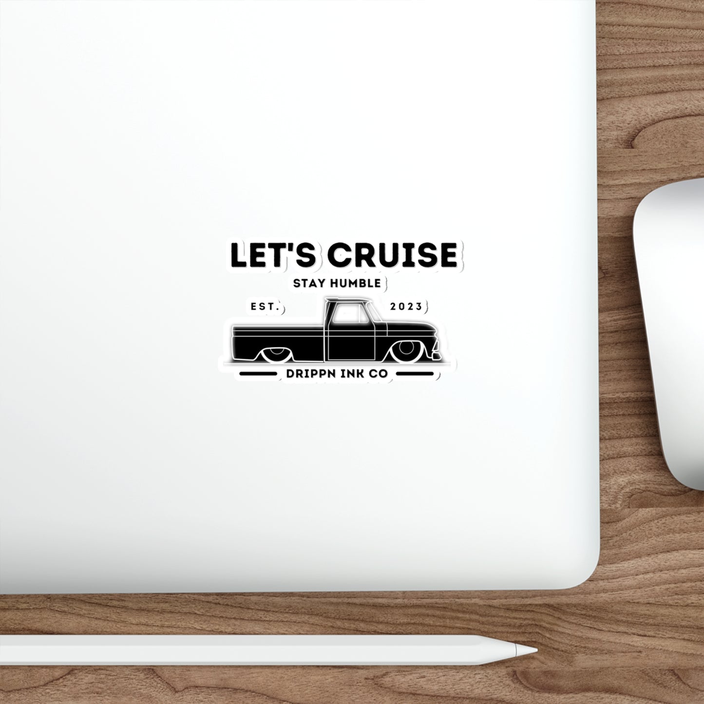 Let's cruise Chevy C10 Sticker