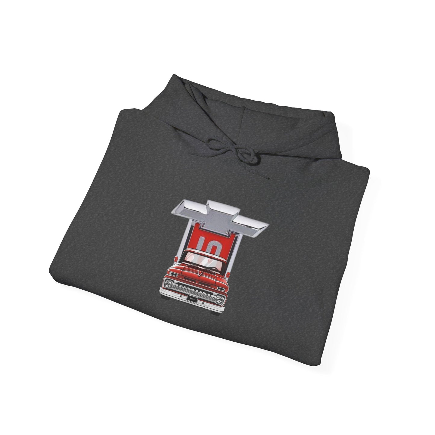 Chevy C10 truck & Emblem Hooded Sweatshirt