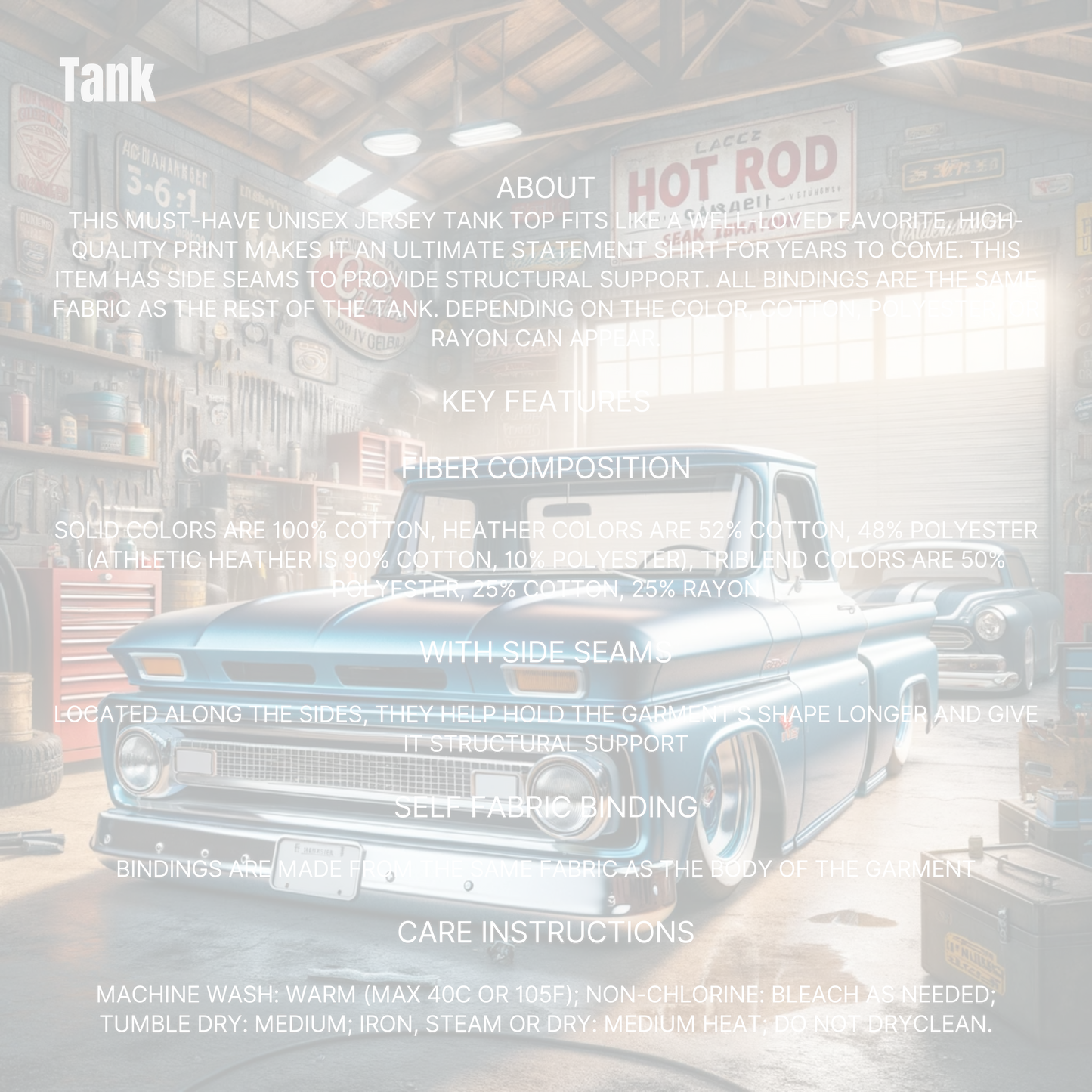 Apache 1959 Chevy Life Tank Top – Vintage Slammed Truck Design