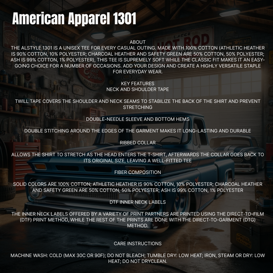 Chevy C10 Tee Slammed Front & Rear View Graphic Shirt