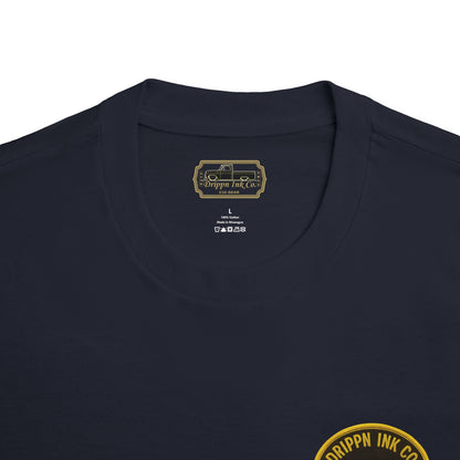 Low Life Cali Badge T-Shirt  Slammed Chevy C10 Gold Vintage Graphic