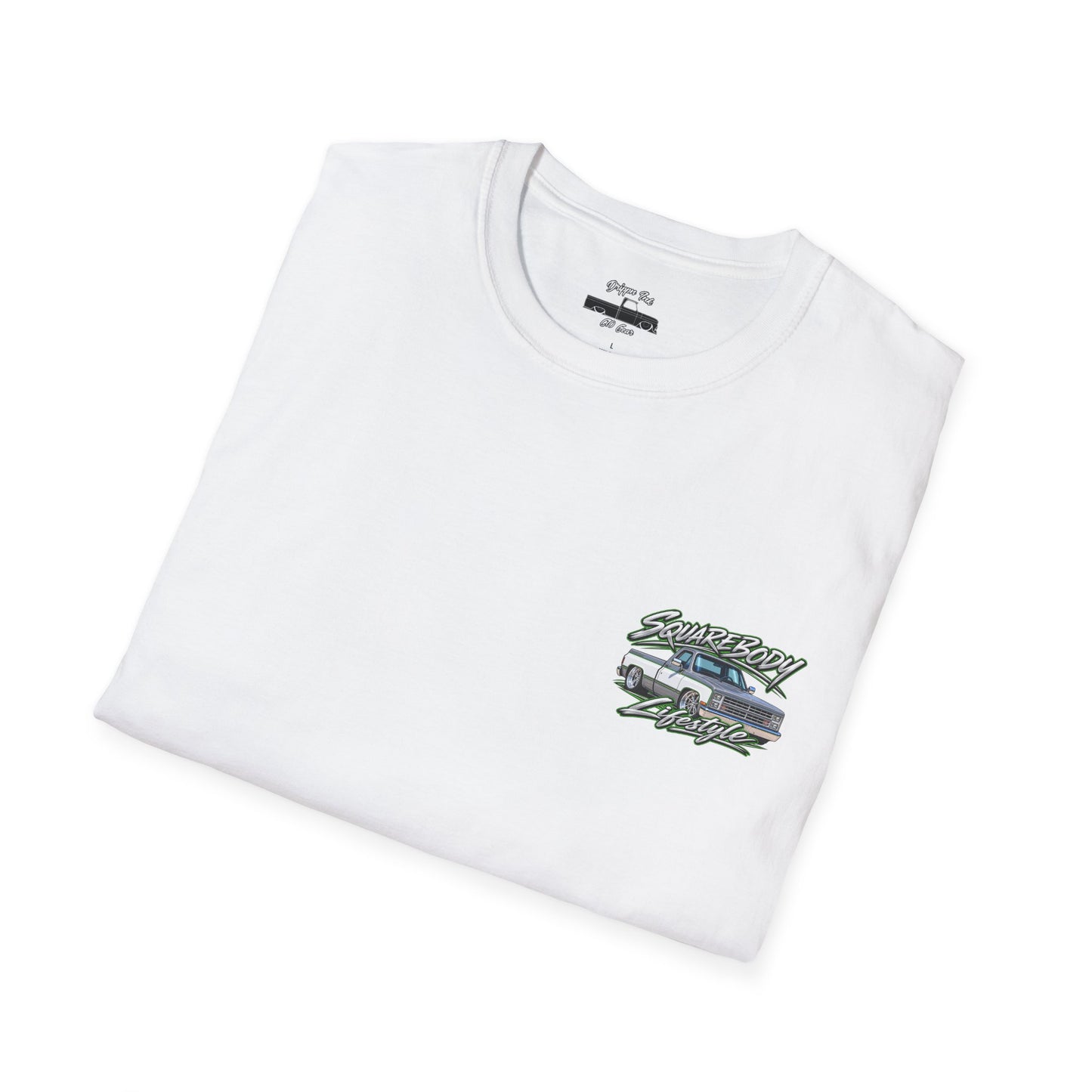 Chevy Squarebody T-Shirt - Slammed 1980s C10 Squarebody Lifestyle