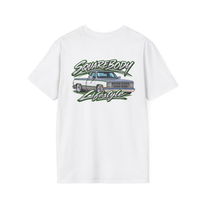 Chevy Squarebody T-Shirt - Slammed 1980s C10 Squarebody Lifestyle