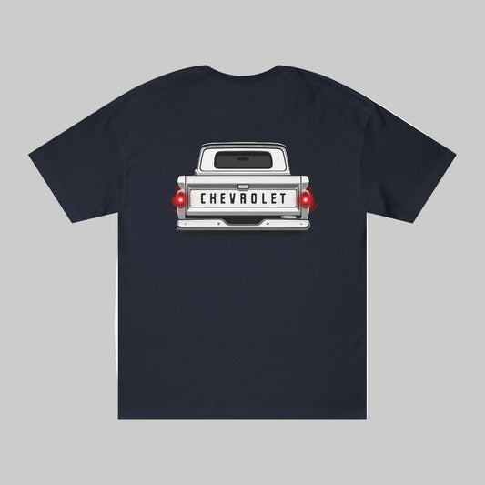 Chevy C10  Tee  Slammed Front & Rear View Graphic Shirt