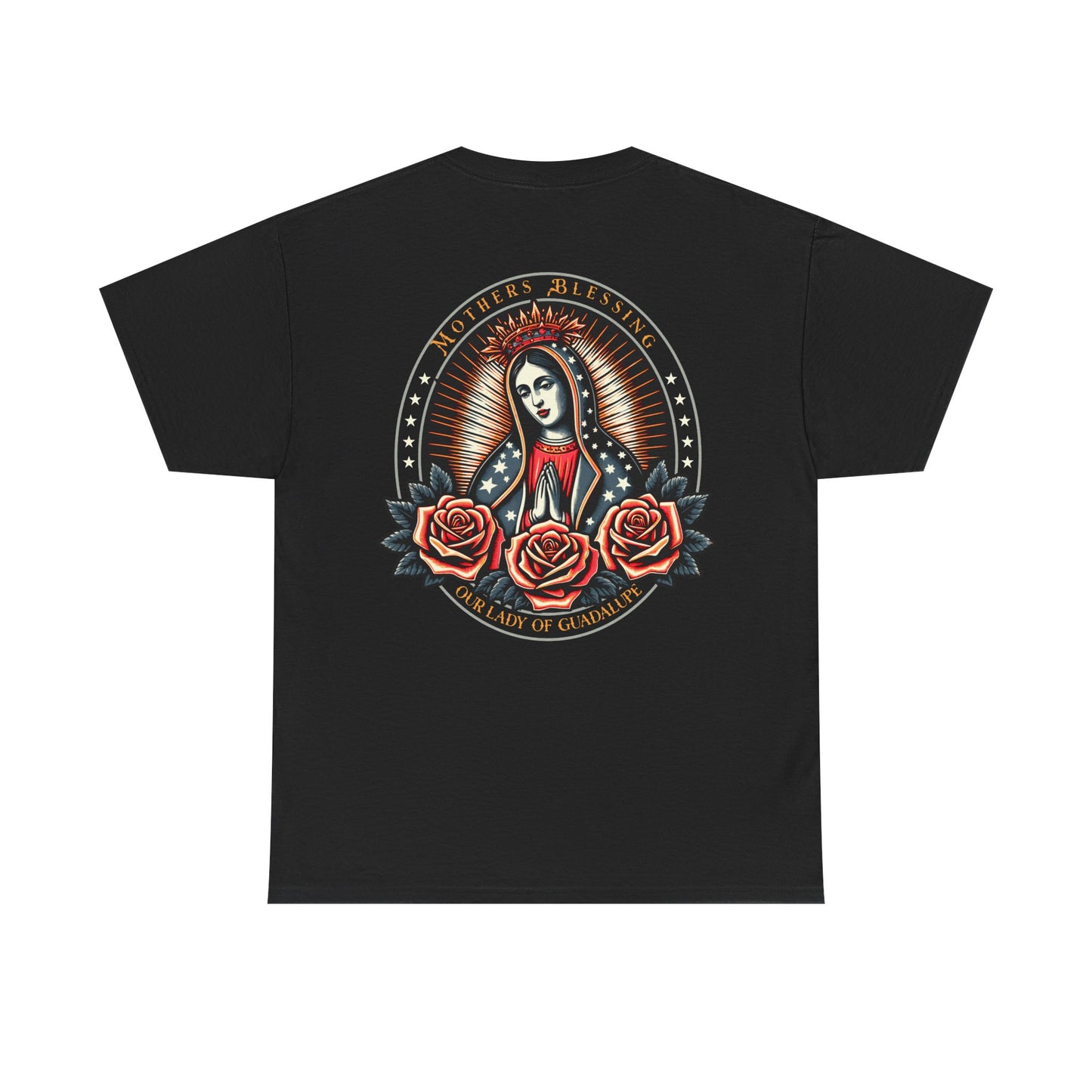 Mothers Blessing Tee Our Lady of Guadalupe Retro Tattoo Style