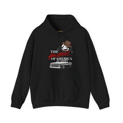 The Heartbeat of America Hoodie Slammed Chevy Truck