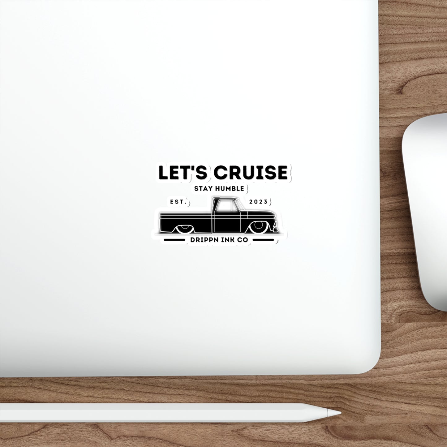 Let's cruise Chevy C10 Sticker