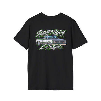 Chevy Squarebody T-Shirt - Slammed 1980s C10 Squarebody Lifestyle