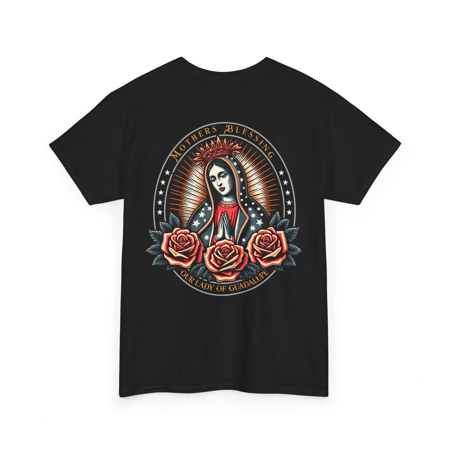Mothers Blessing Tee Our Lady of Guadalupe Retro Tattoo Style