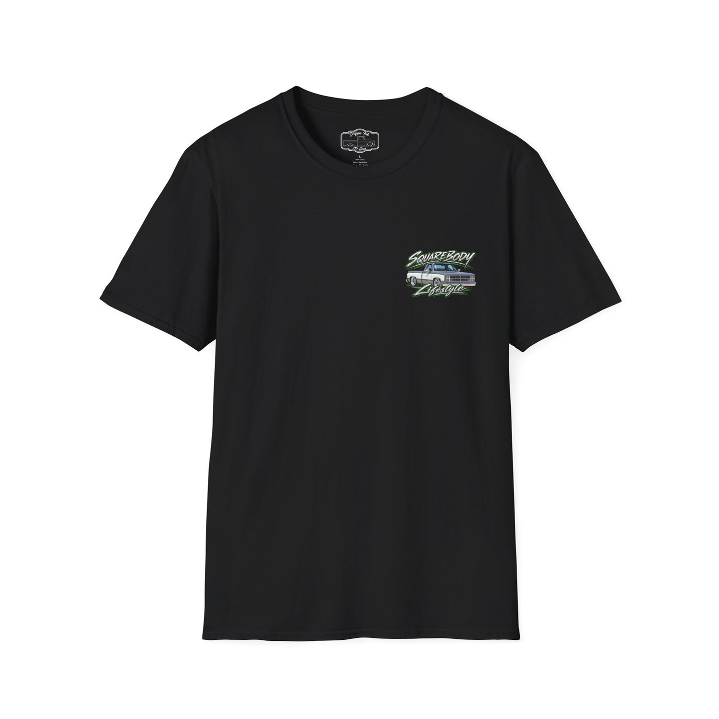 Chevy Squarebody T-Shirt - Slammed 1980s C10 Squarebody Lifestyle