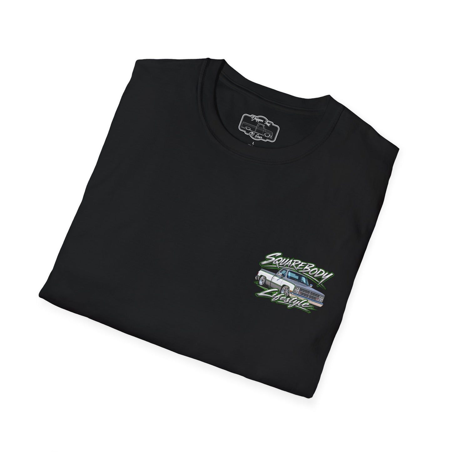 Chevy Squarebody T-Shirt - Slammed 1980s C10 Squarebody Lifestyle